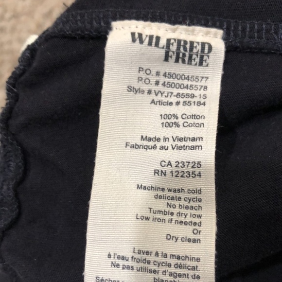 Artizia Wilfred Free Skinny Joggers Size Medium Black Cotton - Picture 10 of 10